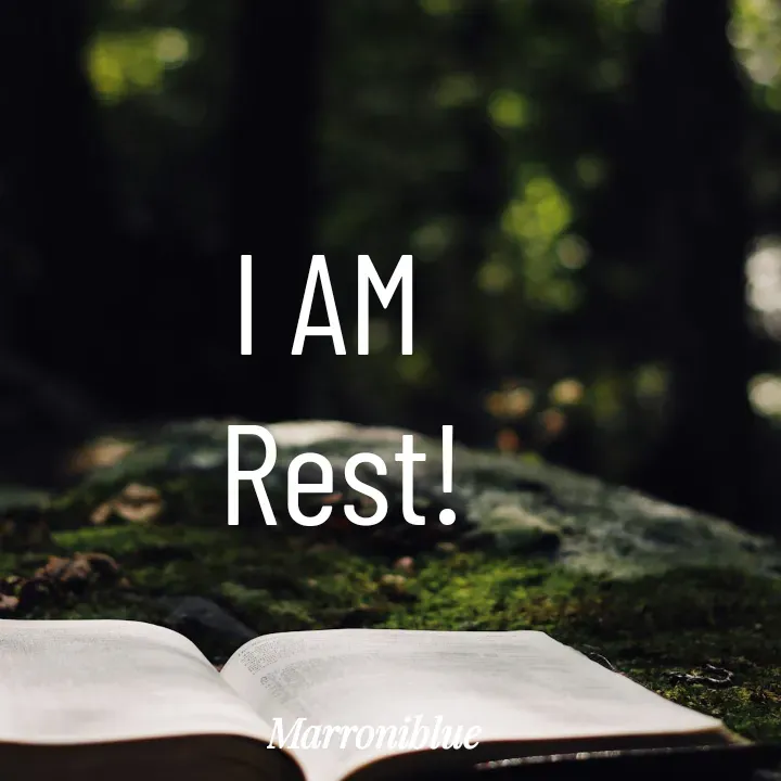 Quote by Marroni Blue - I AM
 Rest!
 - Made using Quotes Creator App, Post Maker App