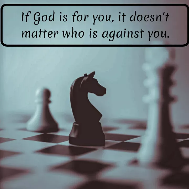 Quote by Corine Yang - If God is for you, it doesn't matter who is against you. - Made using Quotes Creator App, Post Maker App