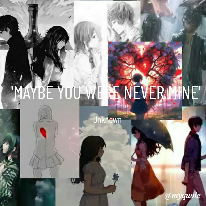 Quote by ~Cherry._.Blossom~ - 'MAYBE YOU WERE NEVER MINE'

-Unknown - Made using Quotes Creator App, Post Maker App