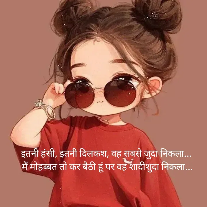 Quote by शताक्षी राजपूत ✍🏻✍🏻 - इतनी हंसी, इतनी दिलकश, वह सबसे जुदा निकला...
 मैं मोहब्बत तो कर बैठी हूं पर वह शादीशुदा निकला... - Made using Quotes Creator App, Post Maker App