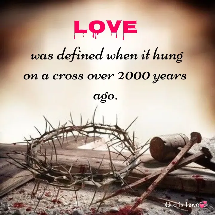 Quote by Venny - Love
 was defined when it hung on a cross over 2000 years ago. - Made using Quotes Creator App, Post Maker App