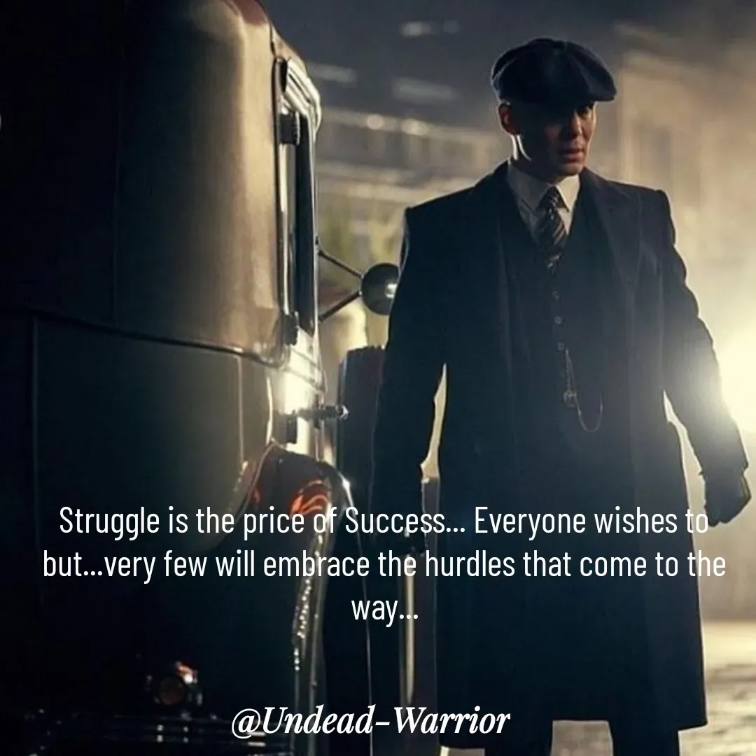 Quote by Vishal Singh - Struggle is the price of Success... Everyone wishes to but...very few will embrace the hurdles that come to the way... - Made using Quotes Creator App, Post Maker App