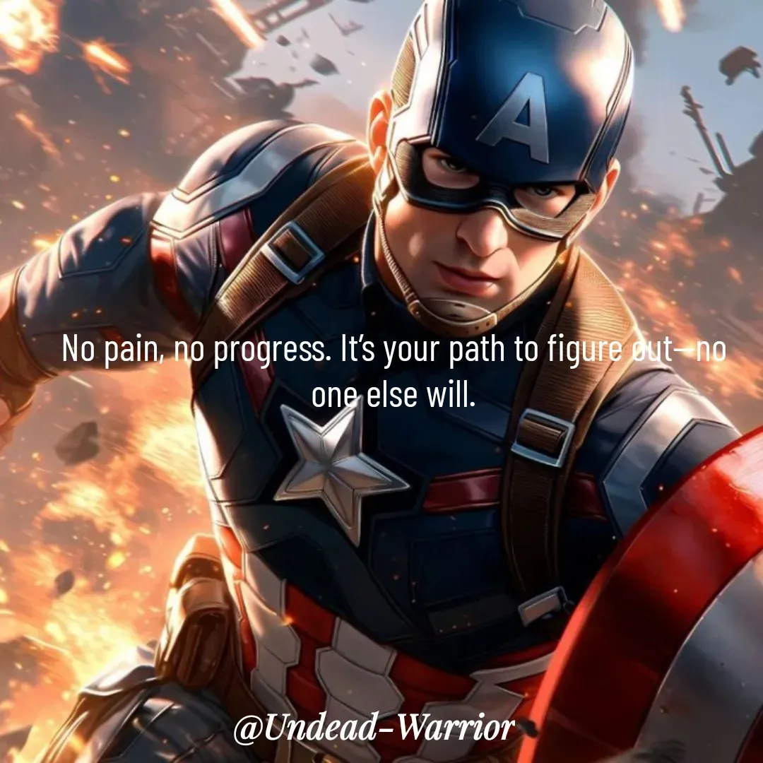 Quote by Vishal Singh - 

No pain, no progress. It’s your path to figure out—no one else will.


 - Made using Quotes Creator App, Post Maker App