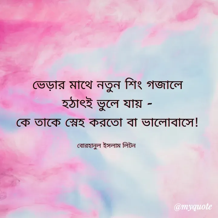 Quote by বোরহানুল ইসলাম লিটন -  - Made using Quotes Creator App, Post Maker App