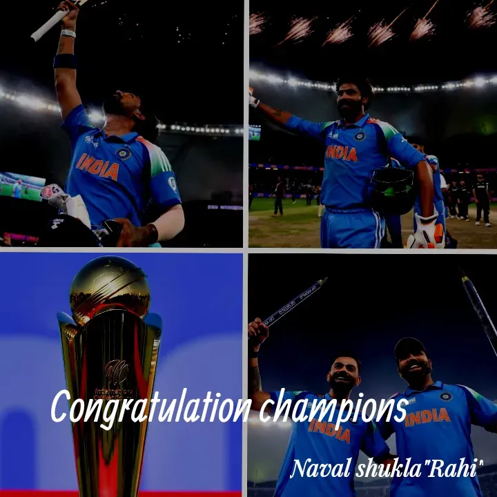 Quote by anjan shayar 🖊️ - Congratulation champions  - Made using Quotes Creator App, Post Maker App