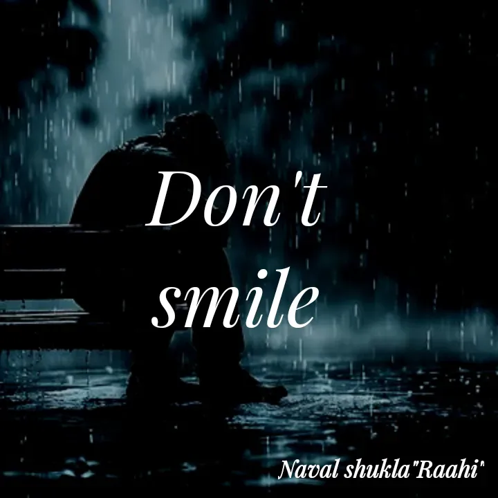 Quote by anjan shayar 🖊️ - Don't 
smile  - Made using Quotes Creator App, Post Maker App