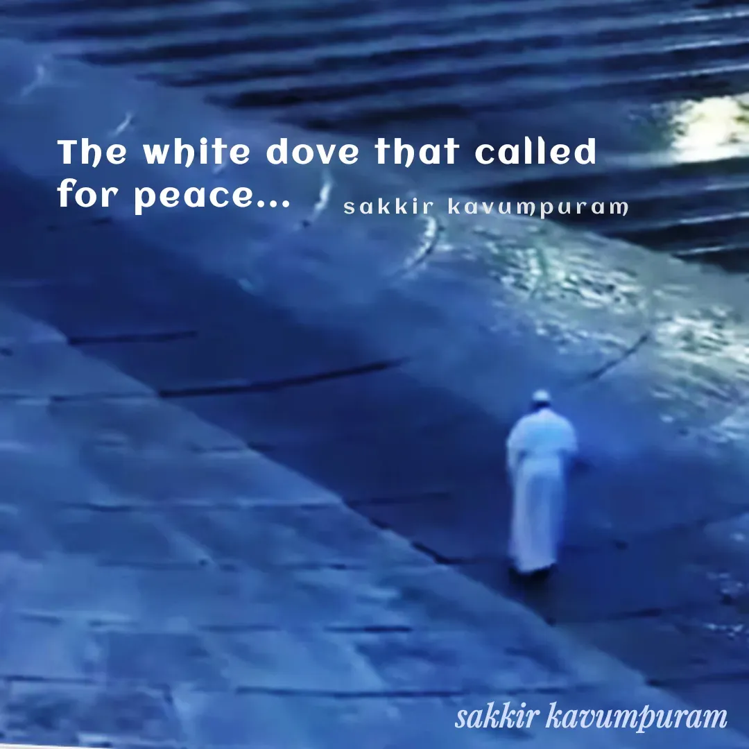 Quote by Sakkir kavumpuram - The white dove that called 
for peace...sakkir kavumpuram  - Made using Quotes Creator App, Post Maker App