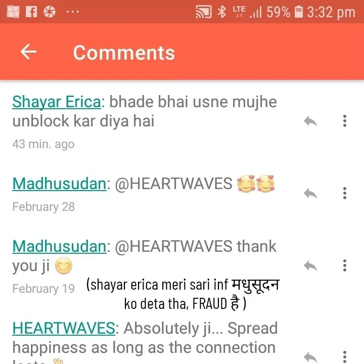 Quote by shyana** - (shayar erica meri sari inf मधुसूदन 
ko deta tha, FRAUD है ) - Made using Quotes Creator App, Post Maker App