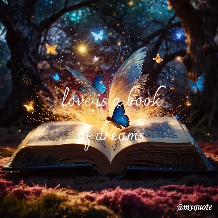 Quote by adriangemini - love is a book
of dreams - Made using Quotes Creator App, Post Maker App