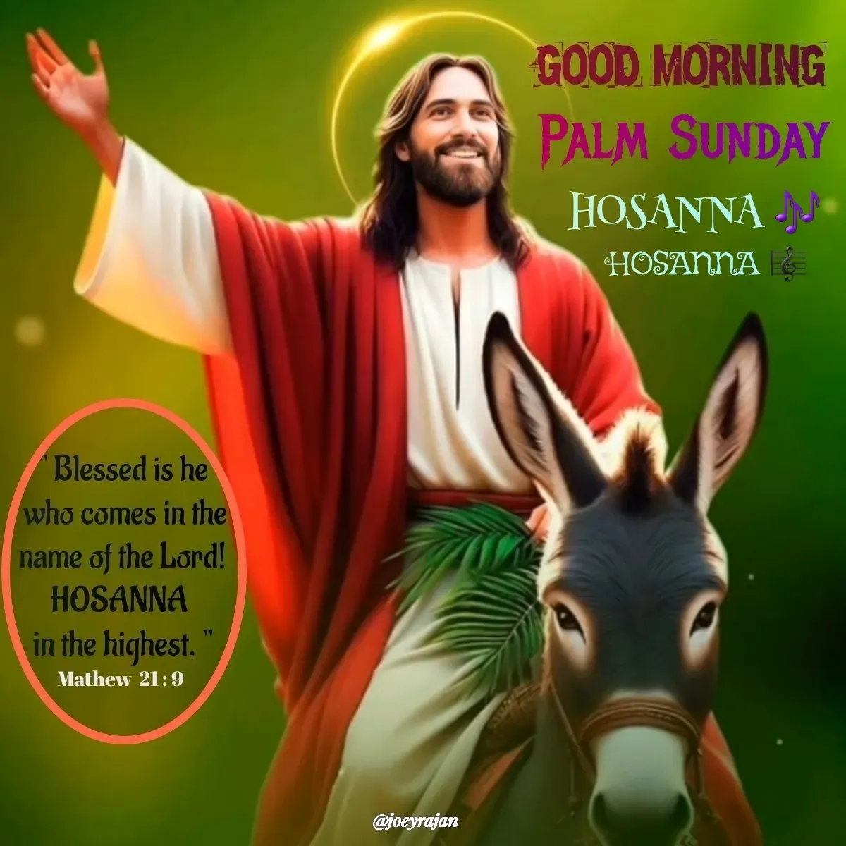 Quote by Joseph Rajan - HOSANNA 🎼 - Made using Quotes Creator App, Post Maker App