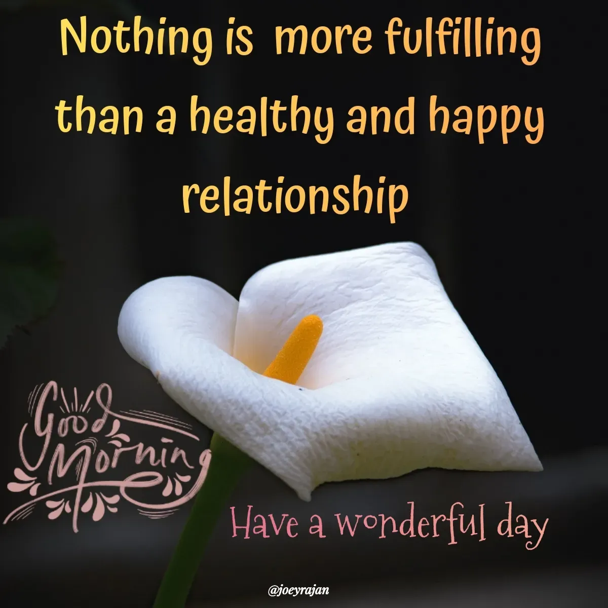 Quote by Joseph Rajan - Have a wonderful day  - Made using Quotes Creator App, Post Maker App