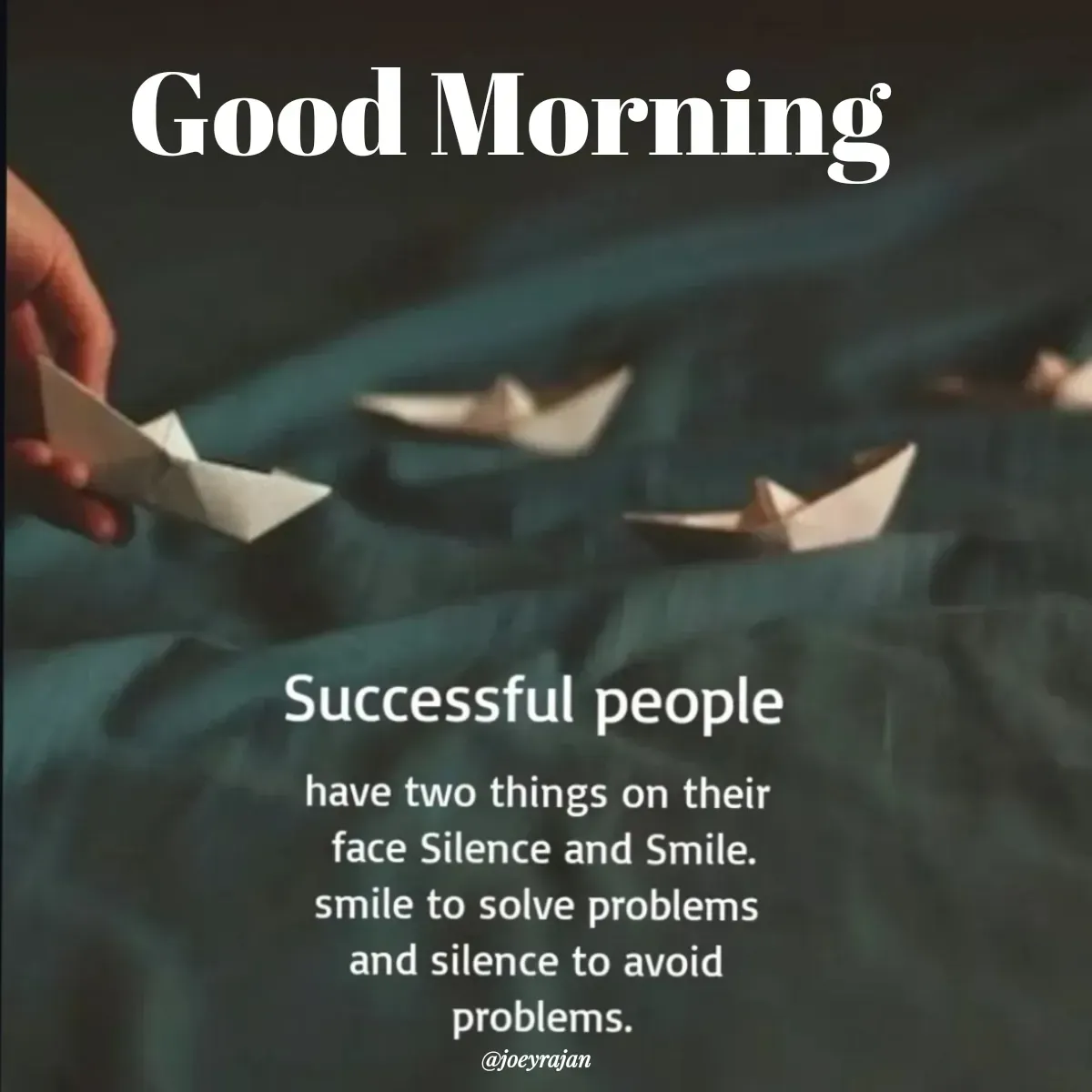 Quote by Joseph Rajan - Good Morning  - Made using Quotes Creator App, Post Maker App