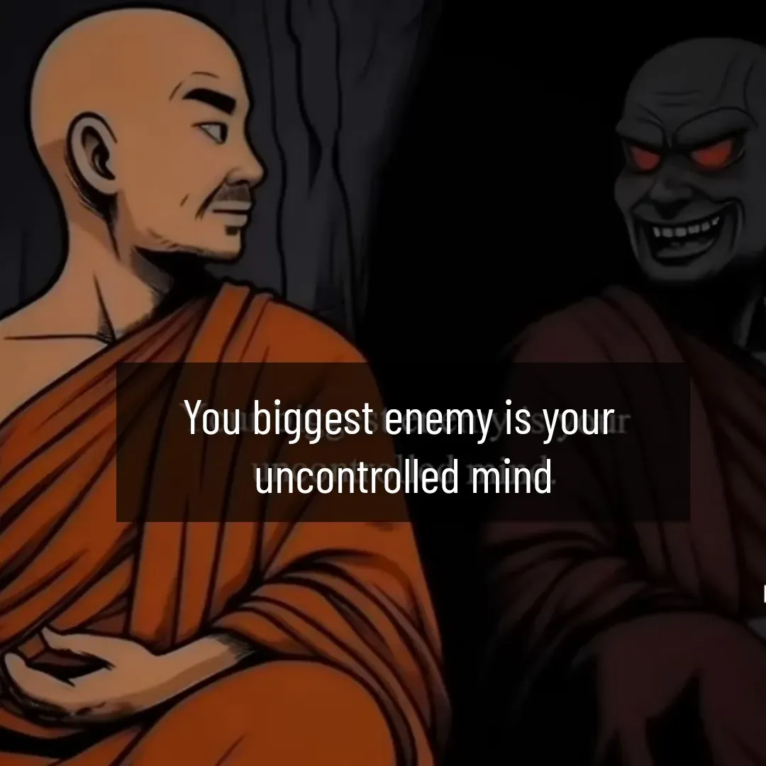 Quote by Himan Panka - You biggest enemy is your 
uncontrolled mind - Made using Quotes Creator App, Post Maker App