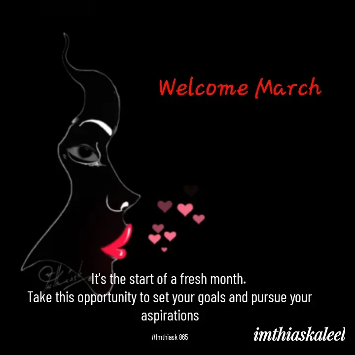 Quote by imthias kaleel - It's the start of a fresh month. 
Take this opportunity to set your goals and pursue your aspirations

#Imthiask 865 - Made using Quotes Creator App, Post Maker App