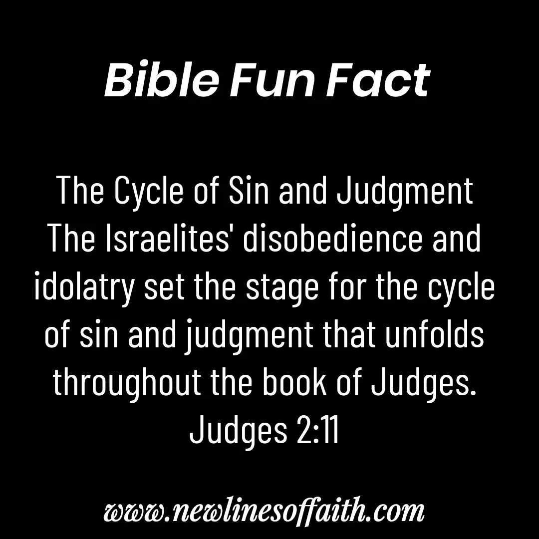 Quote by Glenda Files Durham - The Cycle of Sin and Judgment
The Israelites' disobedience and idolatry set the stage for the cycle of sin and judgment that unfolds throughout the book of Judges.
Judges 2:11 - Made using Quotes Creator App, Post Maker App