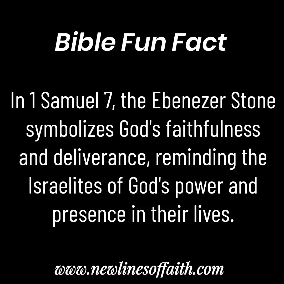 Quote by Glenda Files Durham - In 1 Samuel 7, the Ebenezer Stone symbolizes God's faithfulness and deliverance, reminding the Israelites of God's power and presence in their lives. - Made using Quotes Creator App, Post Maker App