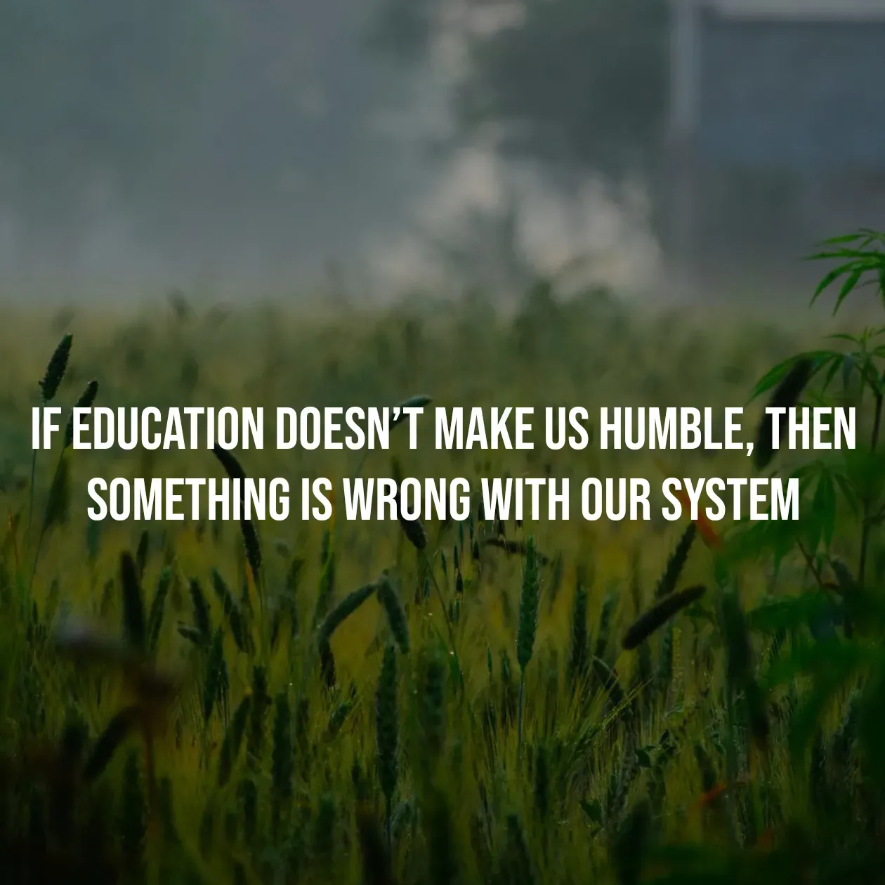 Quote by Pavan G - If education doesn’t make us humble, then something is wrong with our system - Made using Quotes Creator App, Post Maker App