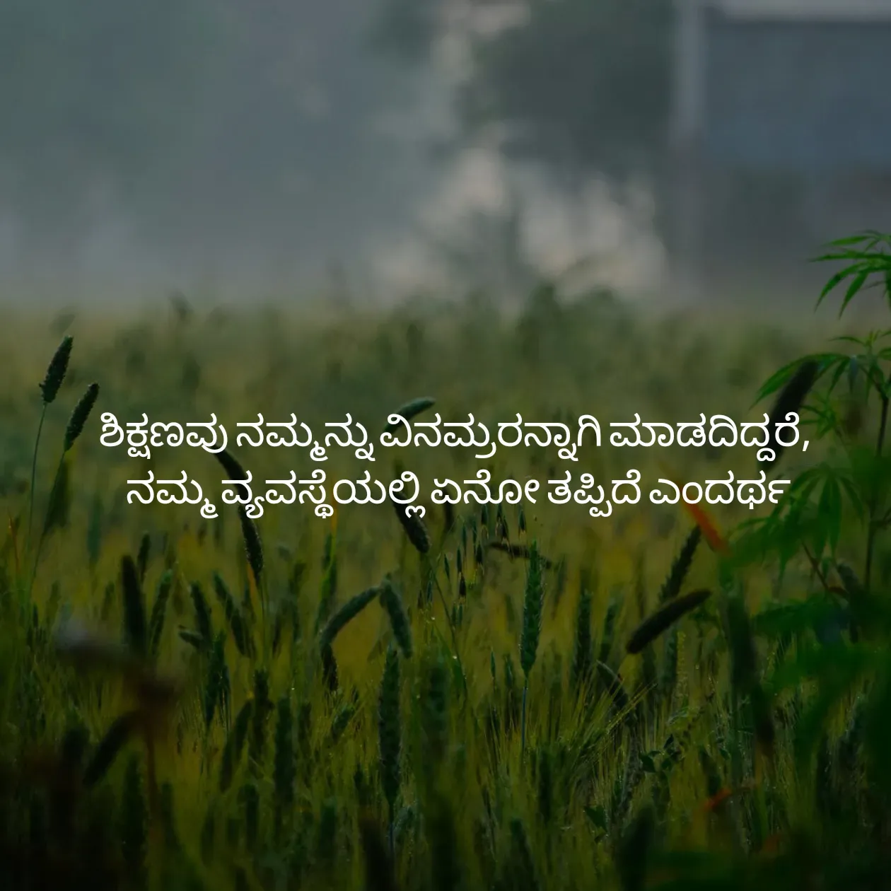 Quote by Pavan G - ಶಿಕ್ಷಣವು ನಮ್ಮನ್ನು ವಿನಮ್ರರನ್ನಾಗಿ ಮಾಡದಿದ್ದರೆ, 
ನಮ್ಮ ವ್ಯವಸ್ಥೆಯಲ್ಲಿ ಏನೋ ತಪ್ಪಿದೆ ಎಂದರ್ಥ - Made using Quotes Creator App, Post Maker App