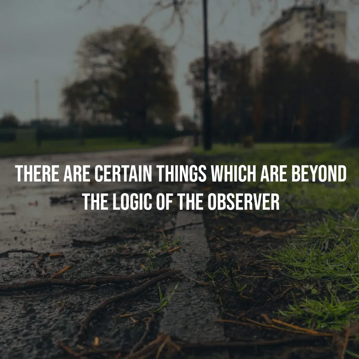 Quote by Pavan G - There are certain things which are beyond the logic of the observer - Made using Quotes Creator App, Post Maker App