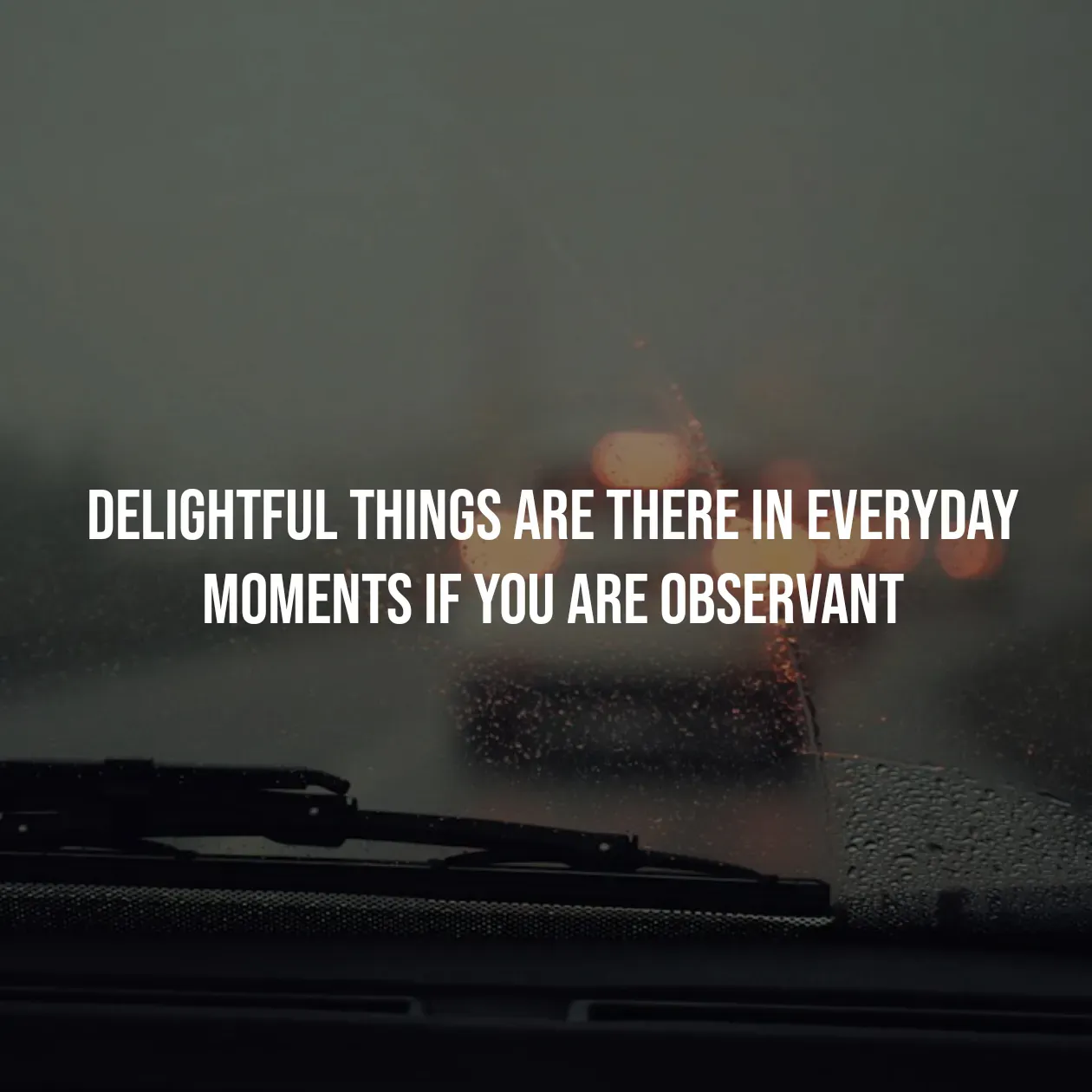 Quote by Pavan G - delightful things are there in everyday moments if you are observant - Made using Quotes Creator App, Post Maker App
