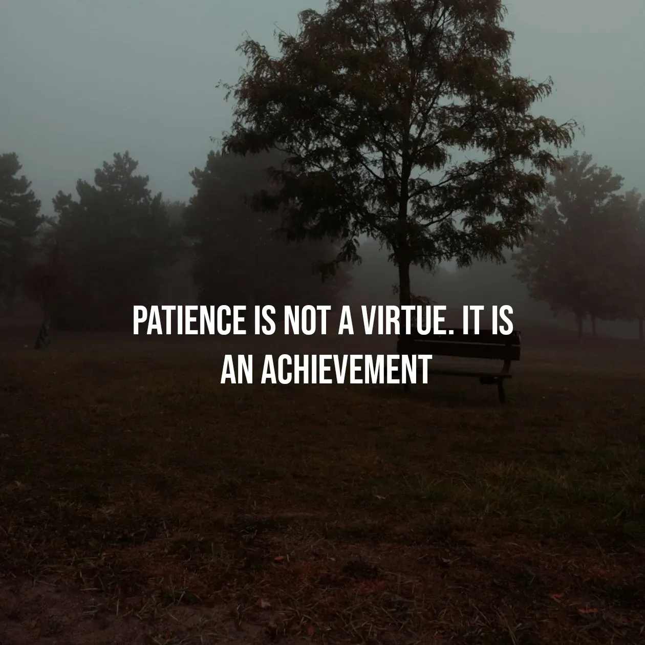 Quote by Pavan G - Patience is not a virtue. It is 
an achievement - Made using Quotes Creator App, Post Maker App