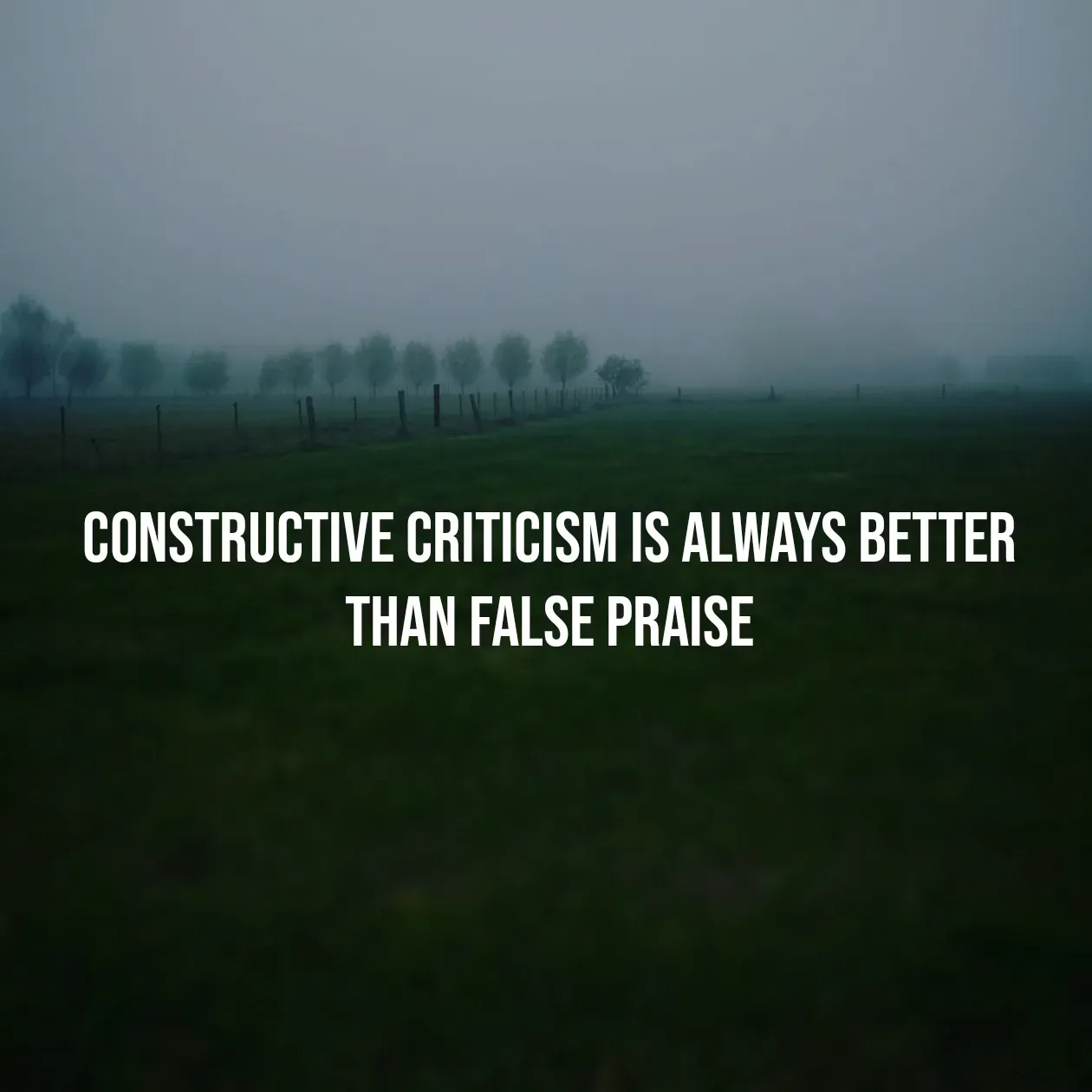 Quote by Pavan G - constructive criticism is always better than false praise - Made using Quotes Creator App, Post Maker App